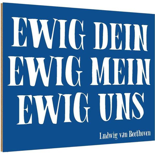 Vianmo Insegna In Legno 20X30 Cm Ewig Dein Ewig Mein Ewig Uns-image