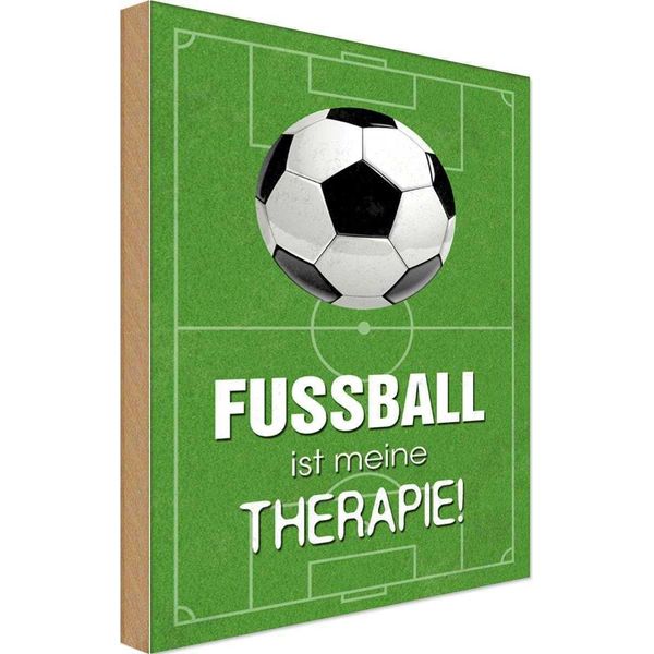 Vianmo Insegna In Legno 18X12 Cm Fussball Ist Meine Therapie-image