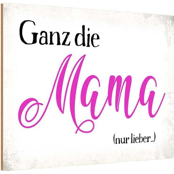 Vianmo Insegna In Legno 20X30 Cm Ganz Die Mama Nur Lieber-image