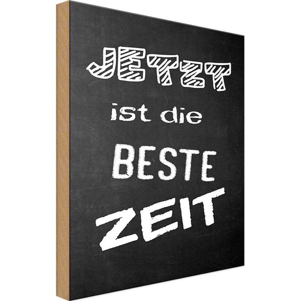 Vianmo Insegna In Legno 30X20 Cm Jetzt Ist Die Beste Zeit-image