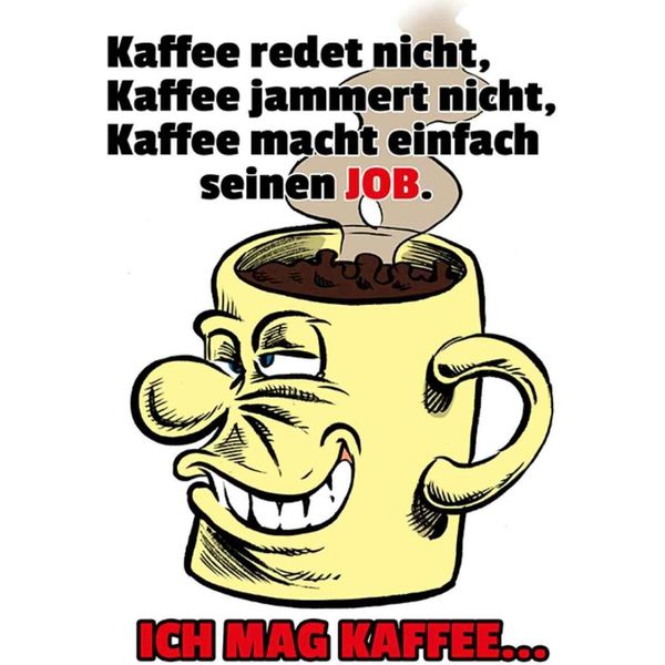 Vianmo Insegna In Legno 18X12 Cm Kaffee Redet Nicht Macht Seinen Job-image