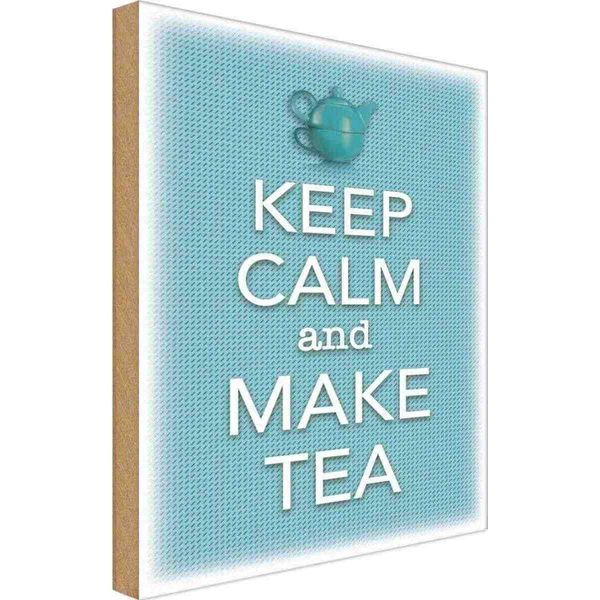 Vianmo Insegna In Legno 30X20 Cm Keep Calm And Make Tea-image