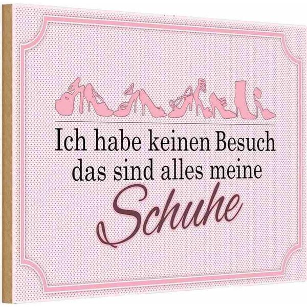 Vianmo Insegna In Legno 20X30 Cm Keinen Besuch Meine Schuhe-image