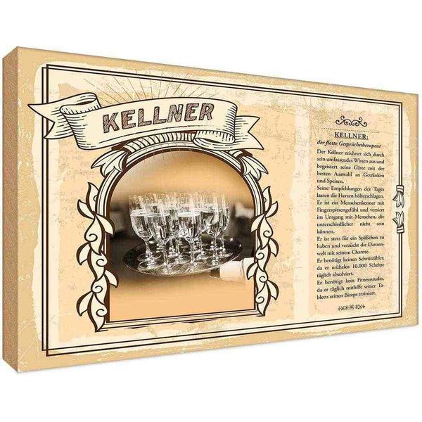 Vianmo Insegna In Legno 20X30 Cm Kellner-image