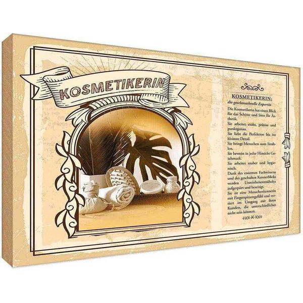 Vianmo Insegna In Legno 20X30 Cm Kosmetikerin-image