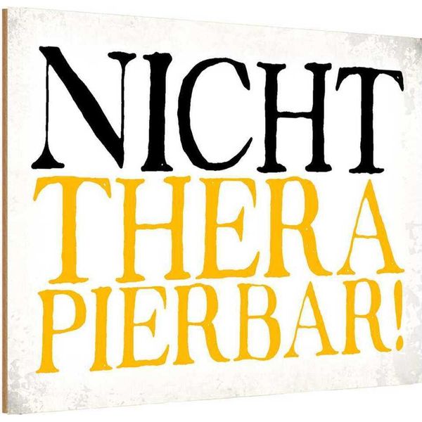 Vianmo Insegna In Legno 20X30 Cm Nicht Therapierbar-image