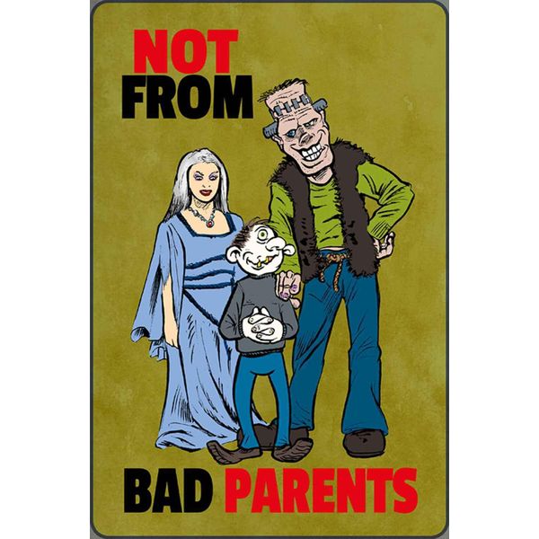 Vianmo Insegna In Legno 18X12 Cm Not From Bad Parents-image
