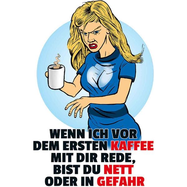 Vianmo Insegna In Legno 30X20 Cm Vor Dem Erstem Kaffee-image