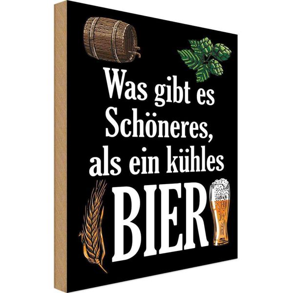 Vianmo Insegna In Legno 18X12 Cm Was SchöNeres Als KüHles Bier-image