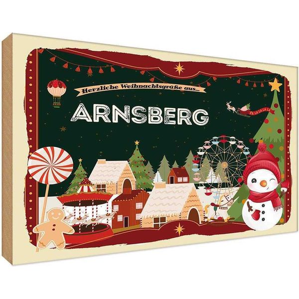 Vianmo Insegna In Legno 20X30 Cm Weihnachten Aus Arnsberg-image