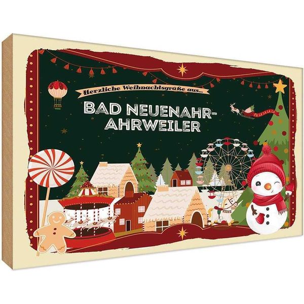 Vianmo Insegna In Legno 20X30 Cm Weihnachten Bad NEUENAHR-AHRWEILER-image