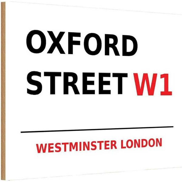 Vianmo Insegna In Legno 20X30 Cm Westminster Oxford Street W1-image