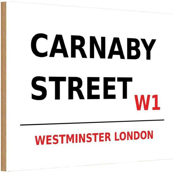 Vianmo Insegna In Legno 20X30 Cm Westminster Carnaby Street W1-image
