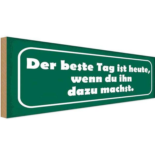 Vianmo Insegna In Legno 10X27 Cm Beste Tag Wenn Ihn Dazu Machst-image