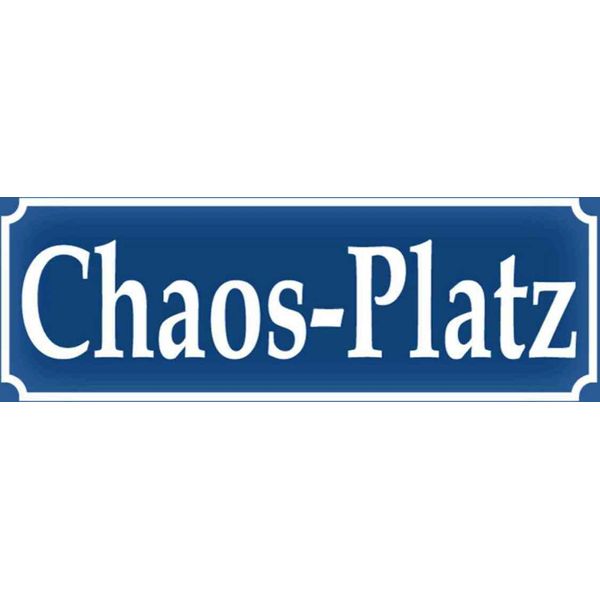 Vianmo Insegna In Legno 10X27 Cm Chaos-Platz-image