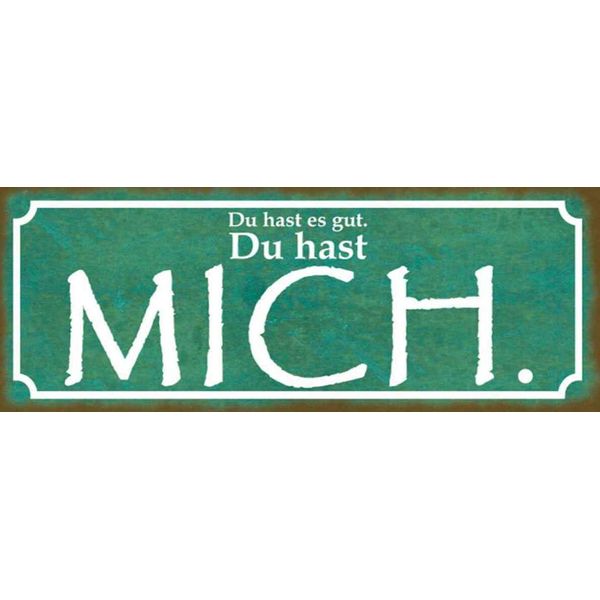 Vianmo Insegna In Legno 10X27 Cm Du Hast Es Gut Du Hast Mich-image