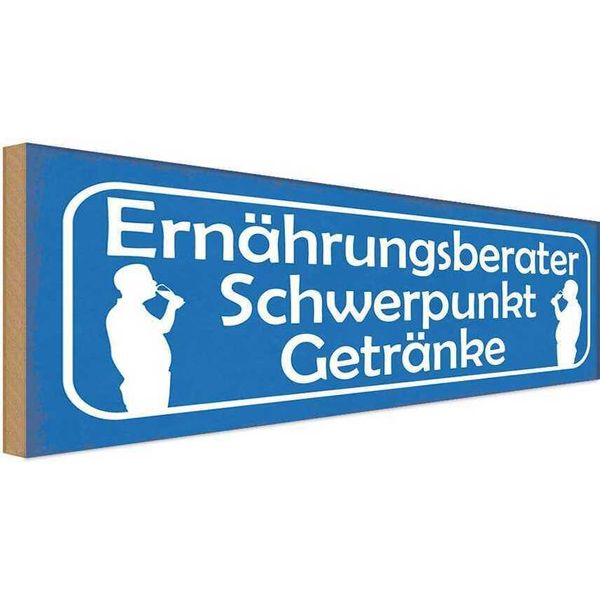Vianmo Insegna In Legno 10X27 Cm ErnäHrungsberater GeträNke Bier-image