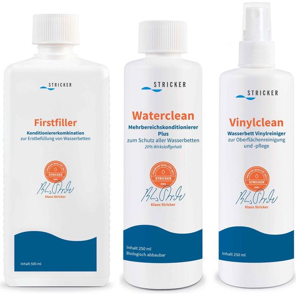 Set Iniziale Letto Ad Acqua Mono - 1X Riempimento Iniziale - 1X Balsamo - 1X Cura Del Vinile-image
