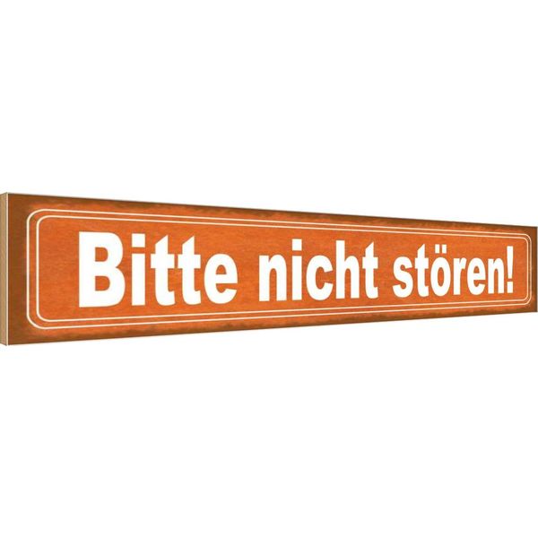 Vianmo Insegna In Legno 10X46 Cm Bitte Nicht StöRen-image