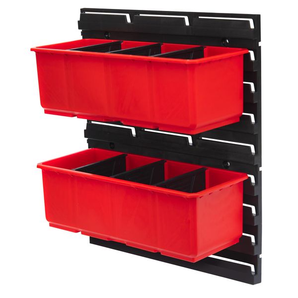Set Di Contenitori Qbrick System No. 5 Parete Officina 39 X 35 Cm Con 2 Contenitori Per One 200 Basic / Profi / Technik E One Organiser Xl-image