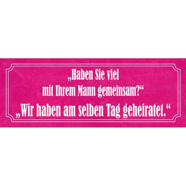 Vianmo Insegna In Legno 10X27 Cm Haben Sie Viel Mit Ihrem Mann-image