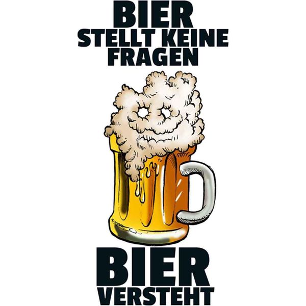 Vianmo Insegna In Legno 18X12 Cm Alkohol Bier Stellt Keine Fragen-image