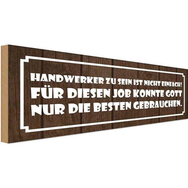 Vianmo Insegna In Legno 10X27 Cm Handwerker Sein Nicht Einfach-image