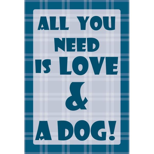 Vianmo Insegna In Legno 18X12 Cm All You Need & Dog-image