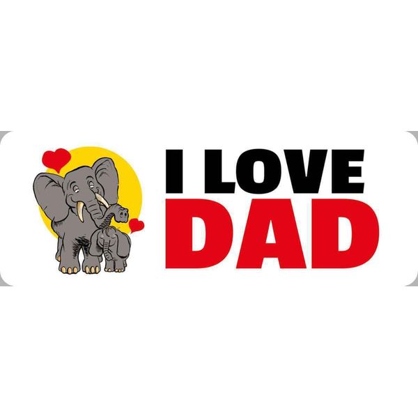 Vianmo Insegna In Legno 10X27 Cm I Love Dad-image