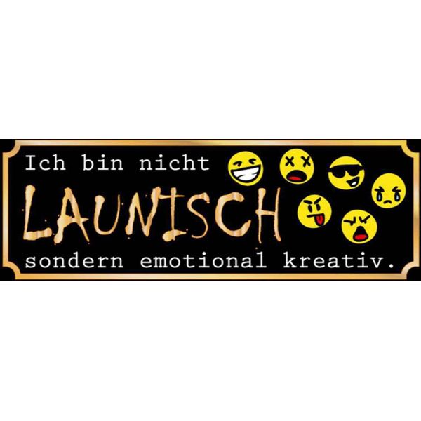Vianmo Insegna In Legno 10X27 Cm Ich Bin Nicht Launisch-image