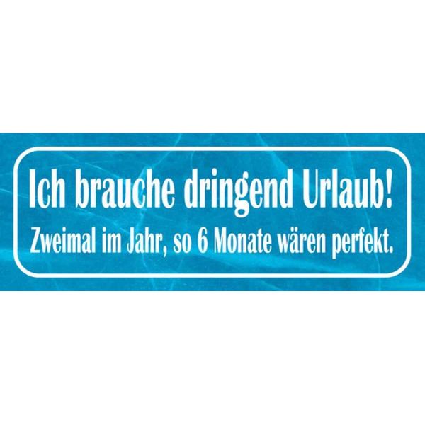 Vianmo Insegna In Legno 10X27 Cm Ich Brauche Dringend Urlaub-image