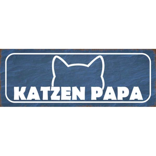 Vianmo Insegna In Legno 10X27 Cm Katzen Papa-image