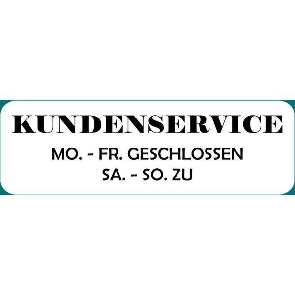 Vianmo Insegna In Legno 10X27 Cm Kundenservice Mo-Sa Geschlossen-image
