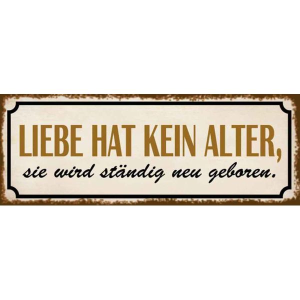 Vianmo Insegna In Legno 10X27 Cm Liebe Hat Kein Alter Sie Wird-image