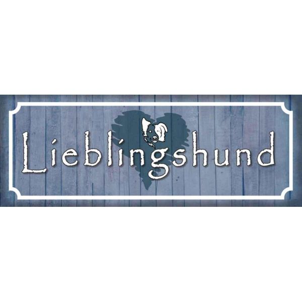 Vianmo Insegna In Legno 10X27 Cm Lieblingshund Herz Hund-image
