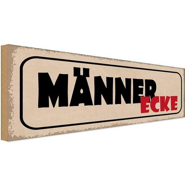 Vianmo Insegna In Legno 10X27 Cm MäNenr Ecke-image