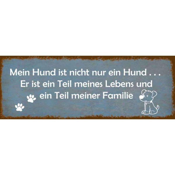 Vianmo Insegna In Legno 10X27 Cm Mein Hund Ist Nicht Nur Ein Hund-image