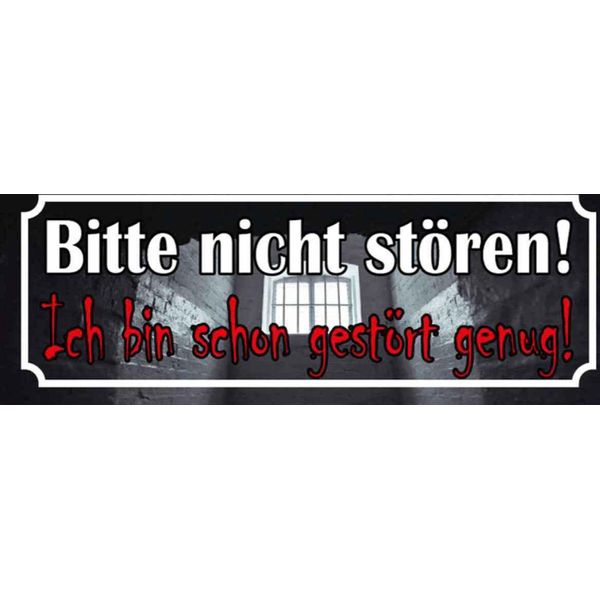 Vianmo Insegna In Legno 10X27 Cm Nicht StöRen Bin Schon GestöRt-image