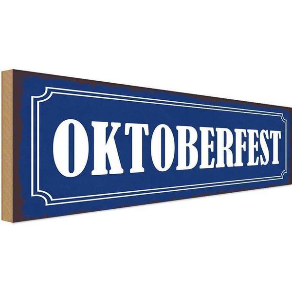 Vianmo Insegna In Legno 10X27 Cm Bier-image