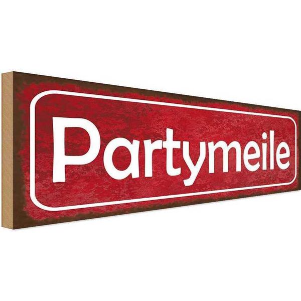 Vianmo Insegna In Legno 10X27 Cm Partymeile-image