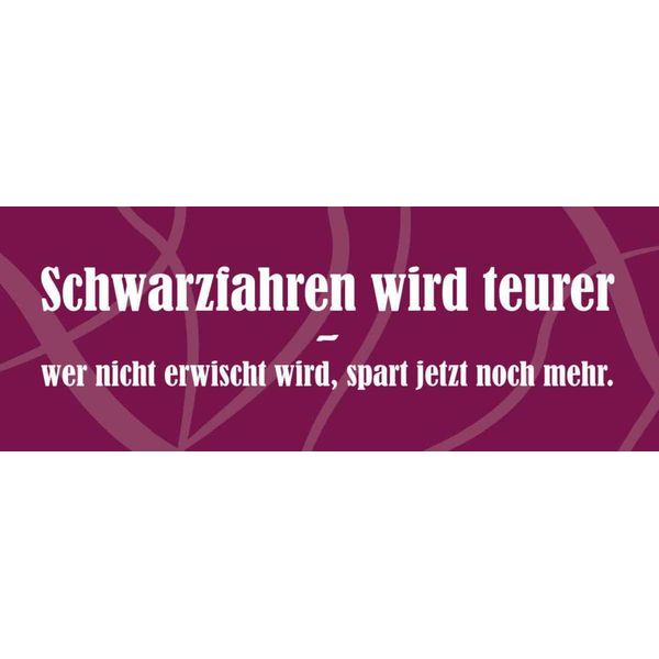 Vianmo Insegna In Legno 10X27 Cm Schwarzfahren Wird Teurer-image