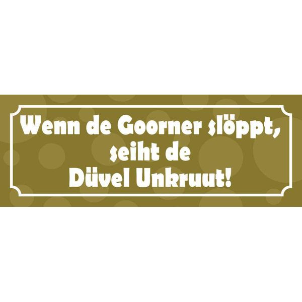 Vianmo Insegna In Legno 10X27 Cm Wenn De Goorner SlöPpt-image