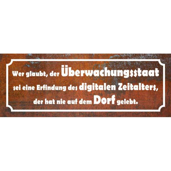 Vianmo Insegna In Legno 10X27 Cm Wer Glaubt ÜBerwachungsstaat-image
