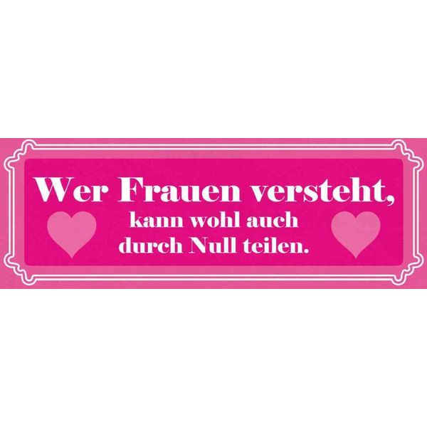 Vianmo Insegna In Legno 10X27 Cm Wer Frauen Versteht-image