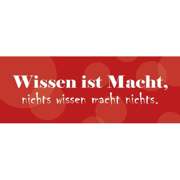 Vianmo Insegna In Legno 10X27 Cm Wissen Ist Macht-image