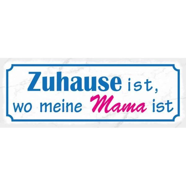 Vianmo Insegna In Legno 10X27 Cm Zuhause Ist Wo Meine Mama Ist-image