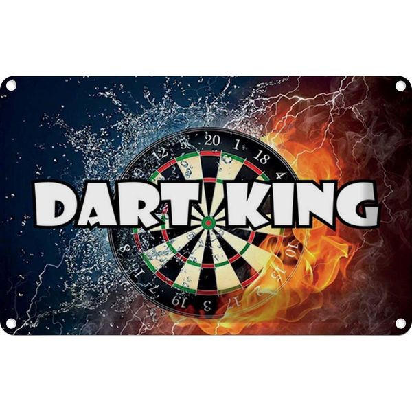 Vianmo Insegna Di Latta 20X30 Cm Darts Dart King-image