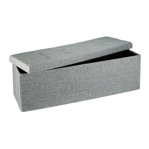 Panca Pieghevole Con Contenitore RD19049, Grigio-image