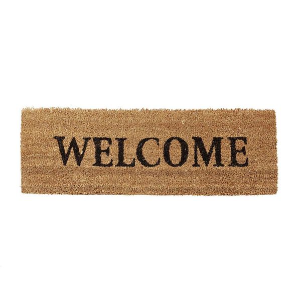 Relaxdays 10020176_126 Relaxdays Kokosmatte Welcome Braun 25,0 X 75,0 Cm-image