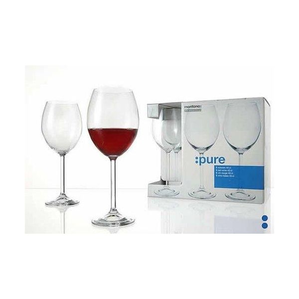Bicchiere Da Vino Rosso Bicchiere Da Vino Bianco Calice Da Vino Montana Series Pure 100Ml Set Da 6-image